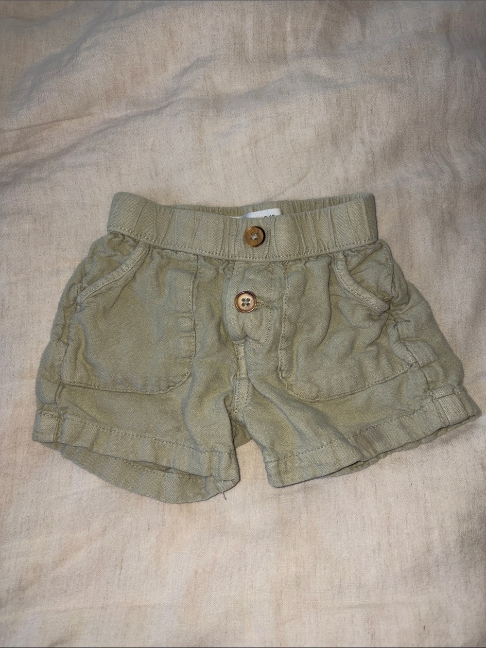 Baby Shorts - Sage green